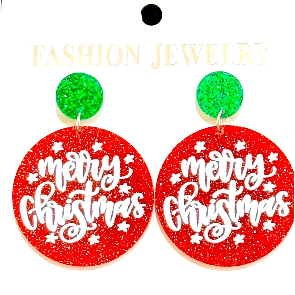 Merry Christmas- New Dangle Earrings - sparkling